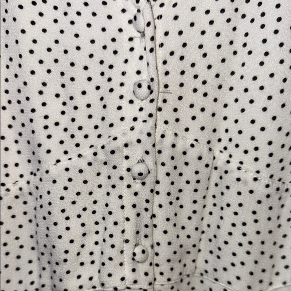 Abercrombie & Fitch Cream dress with Black Dots - Picture 4 of 6